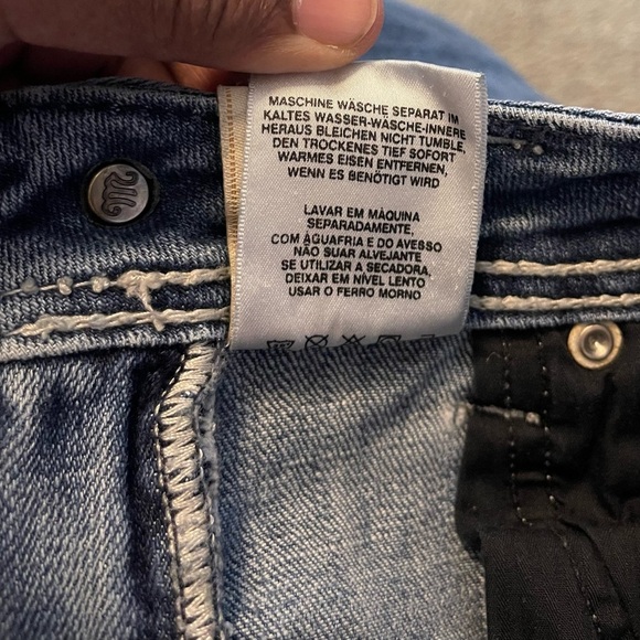 Miss Me women jeans Modelo style bootcut size 27 med Wash Distressed Blue Denim - Picture 14 of 14